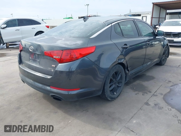 2011 Kia Optima LX with VIN KNAGM4A72B5057583, listed as a IAAI auction lot 41649320 with 207,898 mi miles and . Bid and sale history available at DreamBid. Image 4.