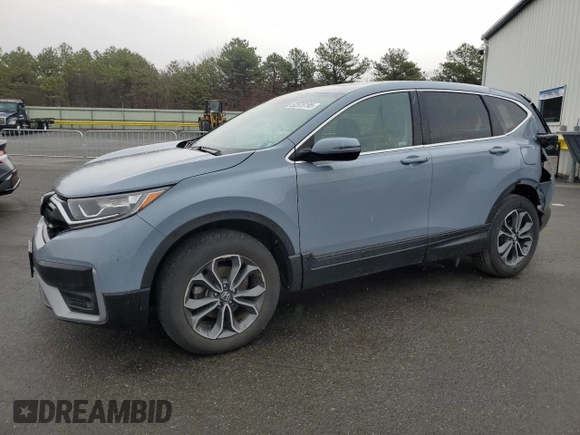 2022 Honda CR-V EX z VIN 5J6RW2H52NA009411, wystawiony jako Copart lot #52575195 z przebiegiem 20 511 mil mil oraz Szkoda całkowita • Salvage title. Historia ofert i sprzedaży dostępna na DreamBid. Obrazek 1.
