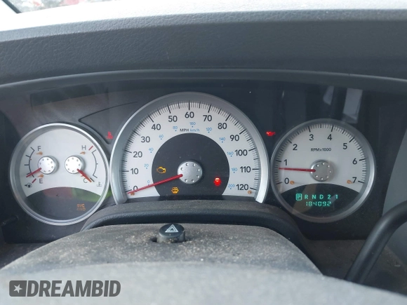 2006 Dodge Durango SLT with VIN 1D4HB48N26F109489, listed as a IAAI auction lot 41540288 with 184,092 mi miles and . Bid and sale history available at DreamBid. Image 6.