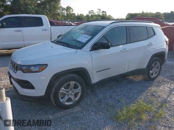2024 Jeep Compass Latitude with VIN 3C4NJDBN5RT607238, listed as a IAAI auction lot 42732895 with 43,063 mi miles and . Bid and sale history available at DreamBid. Image 21.
