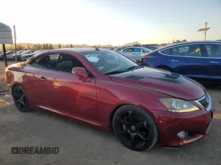 2011 Lexus IS 350 C with VIN JTHFE2C24B2506795, listed as a Copart auction lot 46447575 with 131,714 mi miles and Salvage title. Bid and sale history available at DreamBid. Image 4.