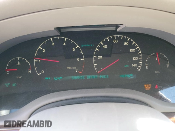 2000 Cadillac Seville Touring STS z VIN 1G6KY5498YU255607, wystawiony jako Copart lot #71130714 z przebiegiem 146 046 mil mil oraz Szkoda całkowita • Salvage title. Historia ofert i sprzedaży dostępna na DreamBid. Obrazek 9.