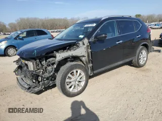 2017 Nissan Rogue SL with VIN JN8AT2MV3HW260466, listed as a Copart auction lot 48997055 with 75,714 mi miles and Salvage Title. Bid and sale history available at carsss.com. Image 1.