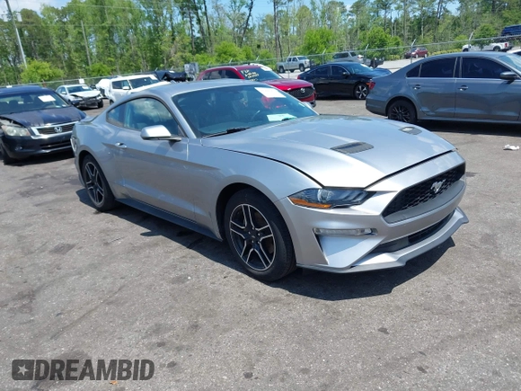 2020 Ford Mustang EcoBoost with VIN 1FA6P8TH0L5136647, listed as a IAAI auction lot 41998365 with 100,054 mi miles. Bid and sale history available at carsss.com. Image 1.