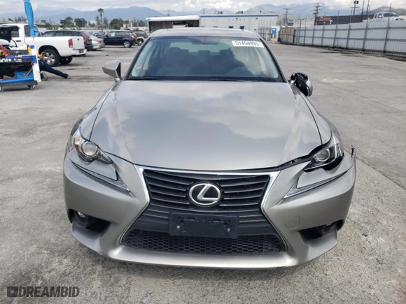 2015 Lexus IS 250 with VIN JTHBF1D28F5074303, listed as a Copart auction lot 51494995 with 101,747 mi miles and Salvage Title. Bid and sale history available at carsss.com. Image 5.