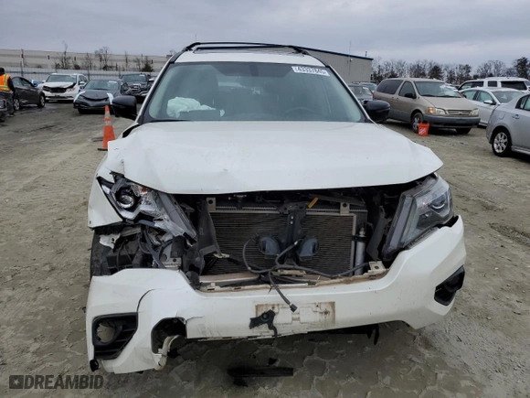 2019 Nissan Pathfinder SL with VIN 5N1DR2MNXKC614592, listed as a Copart auction lot 43337845 with 84,106 mi miles and Salvage Title. Bid and sale history available at carsss.com. Image 5.