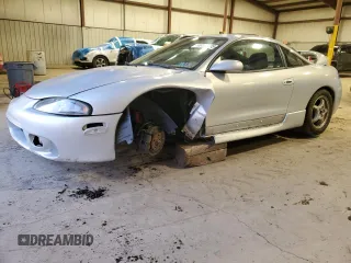 1997 Mitsubishi Eclipse GS-T with VIN 4A3AK54F9VE024251, listed as a Copart auction lot 46135205 with 199,366 mi miles and Salvage Title. Bid and sale history available at carsss.com. Image 1.