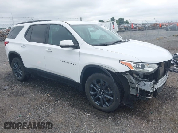 2021 Chevrolet Traverse RS with VIN 1GNERJKW9MJ233563, listed as a IAAI auction lot 42505578 with 57,999 mi miles and . Bid and sale history available at DreamBid. Image 1.