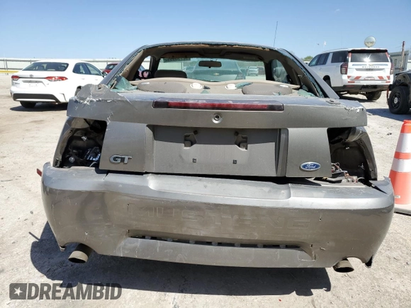 2002 Ford Mustang GT Deluxe with VIN 1FAFP42X62F224855, listed as a Copart auction lot 52753995 with 231,592 mi miles and Salvage title. Bid and sale history available at DreamBid. Image 6.