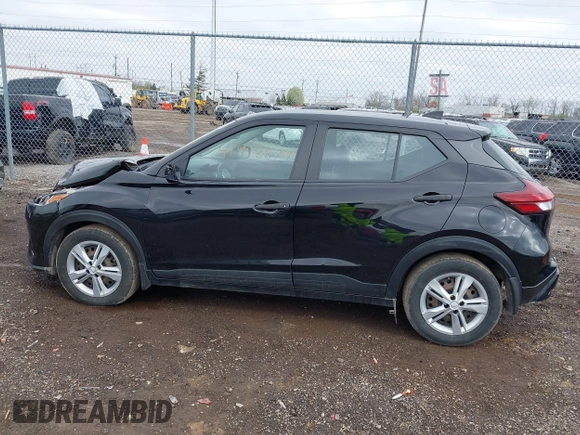 2022 Nissan Kicks S with VIN 3N1CP5BV0NL482271, listed as a IAAI auction lot 41918879 with 105,618 mi miles. Bid and sale history available at carsss.com. Image 14.