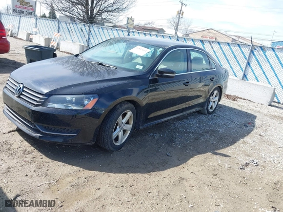 2013 Volkswagen Passat SE with VIN 1VWBP7A35DC102546, listed as a IAAI auction lot 41822612 with 127,334 mi miles. Bid and sale history available at carsss.com. Image 2.