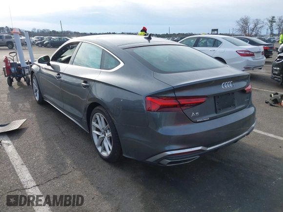 2023 Audi A5 Sportback S line Premium Plus with VIN WAUFACF5XPA055830, listed as a IAAI auction lot 41506151 with 10,562 mi miles. Bid and sale history available at carsss.com. Image 3.