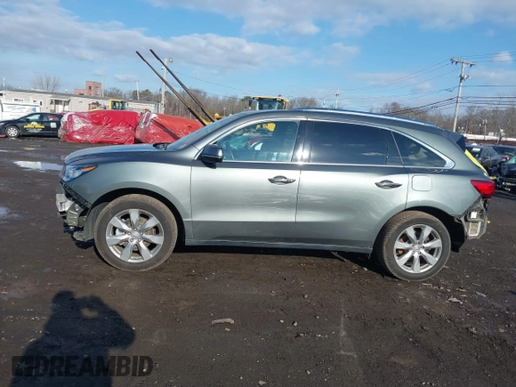2016 Acura MDX w/Advance with VIN 5FRYD4H90GB042471, listed as a IAAI auction lot 41510207 with 176,168 mi miles. Bid and sale history available at carsss.com. Image 14.