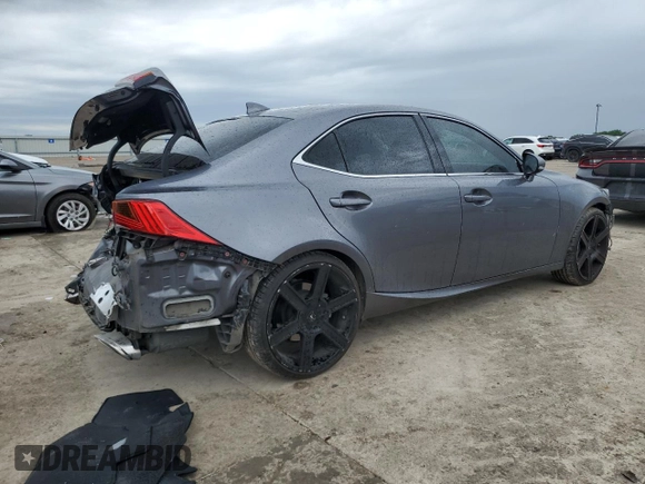2017 Lexus IS 200t with VIN JTHBA1D24H5050310, listed as a Copart auction lot 55389705 with 79,269 mi miles and Salvage title. Bid and sale history available at DreamBid. Image 3.