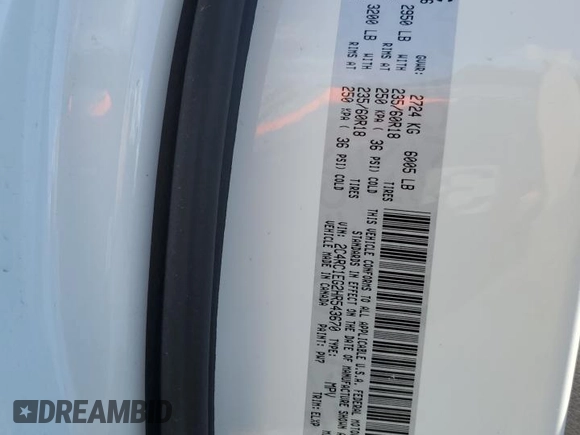 2017 Chrysler Pacifica Touring L Plus with VIN 2C4RC1EG2HR543670, listed as a Copart auction lot 55919415 with 87,950 mi miles and Salvage Title. Bid and sale history available at DreamBid. Image 13.