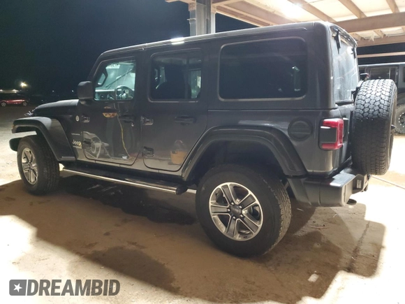 2022 Jeep Wrangler Unlimited Sahara with VIN 1C4HJXEG1NW109232, listed as a Copart auction lot 47986955 with 38,248 mi miles and Salvage title. Bid and sale history available at DreamBid. Image 2.