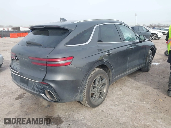 2022 Genesis GV70 2.5T with VIN KMUMADTB2NU065058, listed as a IAAI auction lot 41707351 with 77,831 mi miles and . Bid and sale history available at DreamBid. Image 4.