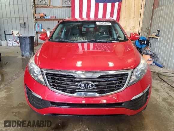 2012 Kia Sportage LX with VIN KNDPBCA2XC7221238, listed as a Copart auction lot 53683495 with 217,313 mi miles and Salvage Title. Bid and sale history available at DreamBid. Image 5.
