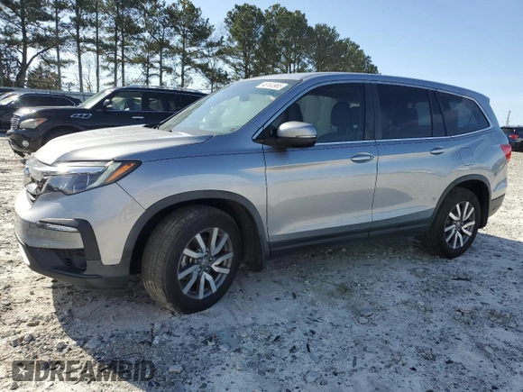 2019 Honda Pilot EX-L with VIN 5FNYF5H53KB034713, listed as a Copart auction lot 48163965 with 68,327 mi miles and Salvage Title. Bid and sale history available at DreamBid. Image 1.