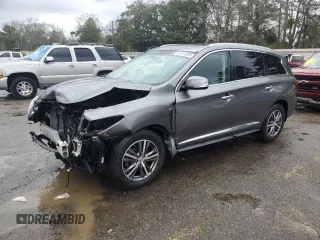 2016 Infiniti QX60 with VIN 5N1AL0MN7GC517527, listed as a Copart auction lot 44916085 with 76,704 mi miles and Salvage Title. Bid and sale history available at carsss.com. Image 1.