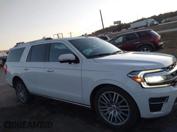 2023 Ford Expedition Max Limited with VIN 1FMJK1K87PEA59532, listed as a IAAI auction lot 41076319 with 33,480 mi miles and . Bid and sale history available at DreamBid. Image 13.