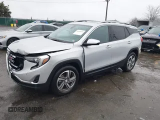2021 GMC Terrain SLT z VIN 3GKALPEV3ML398696, wystawiony jako IAAI lot #41494101 z przebiegiem 42 327 mil mil oraz . Historia ofert i sprzedaży dostępna na DreamBid. Obrazek 2.