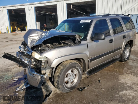 2002 Chevrolet Tahoe LS with VIN 1GNEC13V62R184697, listed as a Copart auction lot 87201294 with 0 mi miles and Salvage Title. Bid and sale history available at carsss.com. Image 1.