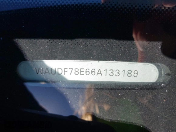2006 Audi A4 2.0T z VIN WAUDF78E66A133189, wystawiony jako IAAI lot #41728430 z przebiegiem 253 277 mil mil oraz . Historia ofert i sprzedaży dostępna na DreamBid. Obrazek 9.