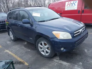 2007 Toyota RAV4 Limited with VIN JTMZK34V075013451, listed as a IAAI auction lot 41227526 with 228,784 mi miles. Bid and sale history available at carsss.com. Image 1.