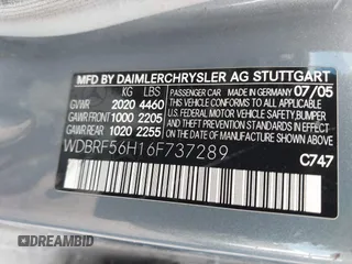 2006 Mercedes-Benz C 230 Sport с VIN WDBRF56H16F737289, выставлен на аукционе IAAI как лот 42042829 с пробегом 147 722 миль миль и . История ставок и продаж доступна на DreamBid. Изображение 9.