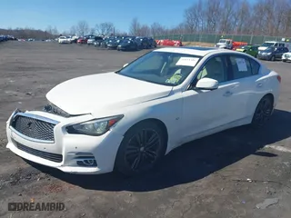 2014 Infiniti Q50 Premium with VIN JN1BV7AR1EM683751, listed as a IAAI auction lot 41843306 with 116,173 mi miles. Bid and sale history available at carsss.com. Image 17.
