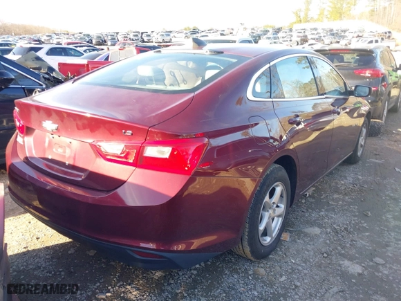 2016 Chevrolet Malibu LS with VIN 1G1ZB5ST1GF213156, listed as a IAAI auction lot 41314115 with 75,332 mi miles. Bid and sale history available at carsss.com. Image 4.