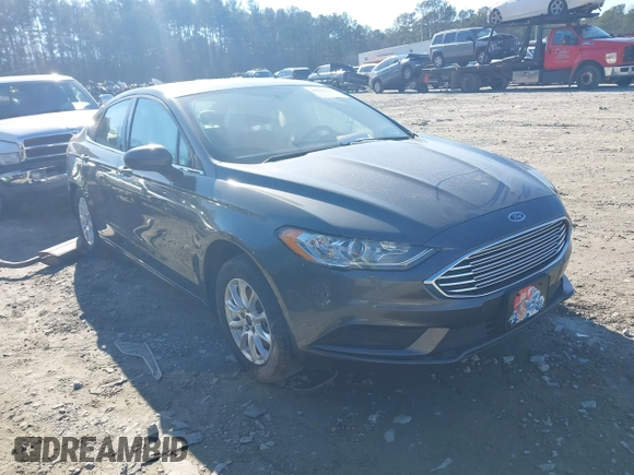 2017 Ford Fusion S with VIN 3FA6P0G78HR369523, listed as a IAAI auction lot 41267657 with 127,628 mi miles. Bid and sale history available at carsss.com. Image 1.