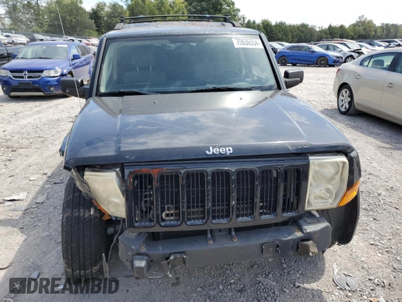 2006 Jeep Commander with VIN 1J8HG48K96C293473, listed as a Copart auction lot 70636554 with 240,013 mi miles and Salvage Title. Bid and sale history available at carsss.com. Image 5.