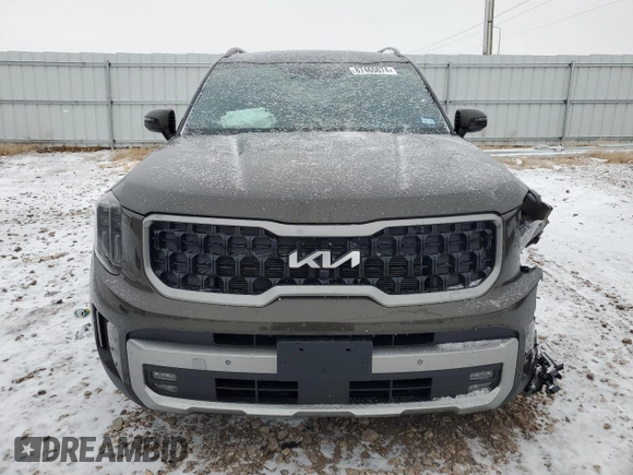 2023 Kia Telluride SX Prestige X-Pro with VIN 5XYP5DGC3PG354591, listed as a Copart auction lot 87465074 with 24,545 mi miles and Salvage title. Bid and sale history available at DreamBid. Image 5.