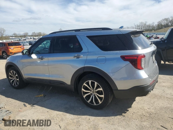 2020 Ford Explorer ST with VIN 1FM5K8GC6LGA05578, listed as a Copart auction lot 54670285 with 65,078 mi miles and Salvage Title. Bid and sale history available at carsss.com. Image 2.