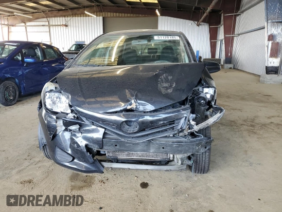 2014 Toyota Yaris L with VIN VNKKTUD38EA007833, listed as a Copart auction lot 51120185 with 185,942 mi miles and Salvage Title. Bid and sale history available at carsss.com. Image 5.