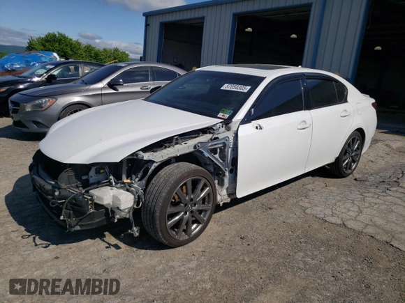 2014 Lexus GS 350 with VIN JTHCE1BLXE5022026, listed as a Copart auction lot 57058305 with 228,460 mi miles and Salvage title. Bid and sale history available at DreamBid. Image 1.