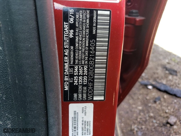 2016 Mercedes-Benz E-Class AMG E 63 S with VIN WDDHF7GB0GB216405, listed as a Copart auction lot 49683714 with 0 mi miles and Salvage Title. Bid and sale history available at carsss.com. Image 14.