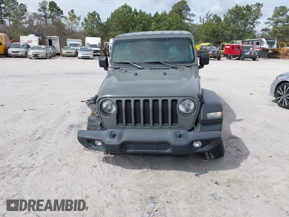 2021 Jeep Wrangler Unlimited Sport S with VIN 1C4HJXDG1MW594522, listed as a IAAI auction lot 41715891 with 88,821 mi miles. Bid and sale history available at carsss.com. Image 12.