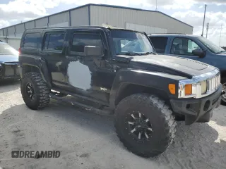 2007 Hummer H3 SUV with VIN 5GTDN13E478201274, listed as a Copart auction lot 78855014 with 188,946 mi miles and Salvage Title. Bid and sale history available at carsss.com. Image 4.