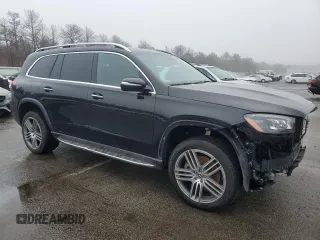 2020 Mercedes-Benz GLS 450 with VIN 4JGFF5KE9LA214882, listed as a Copart auction lot 50508805 with 104,120 mi miles and Salvage Title. Bid and sale history available at DreamBid. Image 4.