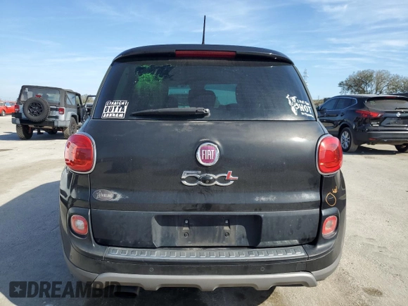 2014 FIAT 500L Trekking with VIN ZFBCFADH2EZ009533, listed as a Copart auction lot 43323265 with 126,887 mi miles and Salvage Title. Bid and sale history available at DreamBid. Image 6.