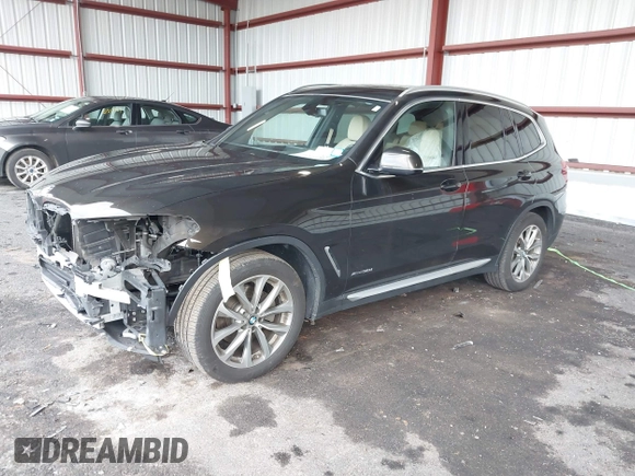 2018 BMW X3 xDrive30i with VIN 5UXTR9C53JLD64672, listed as a IAAI auction lot 41195339 with 107,163 mi miles and . Bid and sale history available at DreamBid. Image 2.