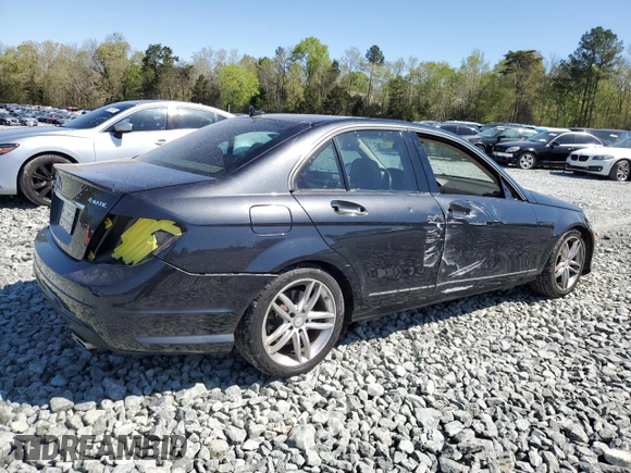 2013 Mercedes-Benz C 300 Sport with VIN WDDGF8AB3DR246513, listed as a Copart auction lot 52407915 with 93,713 mi miles and Salvage Title. Bid and sale history available at DreamBid. Image 3.