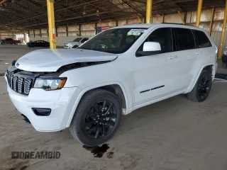 2018 Jeep Grand Cherokee Laredo E with VIN 1C4RJEAG0JC437834, listed as a Copart auction lot 55487495 with 59,950 mi miles and Salvage title. Bid and sale history available at DreamBid. Image 1.