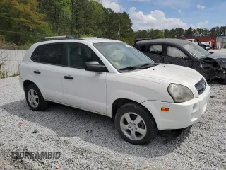 2007 Hyundai Tucson GLS with VIN KM8JM12B67U617088, listed as a Copart auction lot 51600075 with 155,444 mi miles and Clean Title. Bid and sale history available at carsss.com. Image 4.