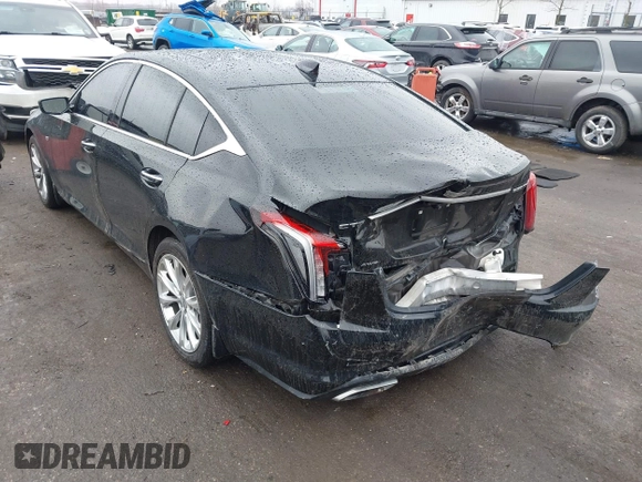 2020 Cadillac CT5 Premium Luxury with VIN 1G6DT5RK4L0123057, listed as a IAAI auction lot 41688571 with 58,903 mi miles. Bid and sale history available at carsss.com. Image 3.