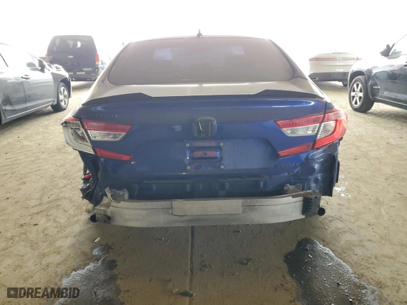 2019 Honda Accord Sedan Sport 1.5T with VIN 1HGCV1F3XKA083182, listed as a Copart auction lot 50591745 with 124,609 mi miles and Salvage Title. Bid and sale history available at carsss.com. Image 6.