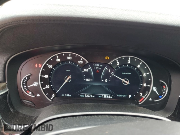 2018 BMW 5 Series 540i with VIN WBAJE5C5XJWA95322, listed as a Copart auction lot 60434385 with 73,073 mi miles and Salvage title. Bid and sale history available at DreamBid. Image 9.